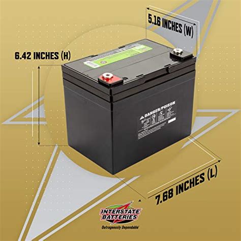 Interstate Batteries 12v 35ah Deep Cycle Battery Dcm0035 Rechargeable