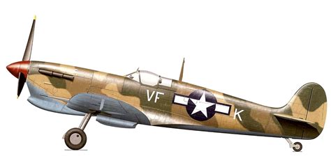 Asisbiz Spitfire Mkvbtrop Usaaf 12af 52fg5fs Vfk Corsica 1943 0a