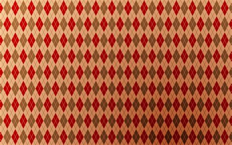 Wallpaper Merah Pola Berlian Tekstur Taplak Meja Seni Warna