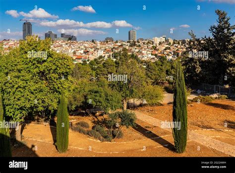 Jerusalem Israel October 14 2017 Panoramic View Of Central