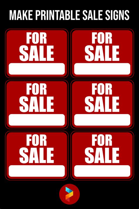 Make Free Printable Sale Signs Printablee