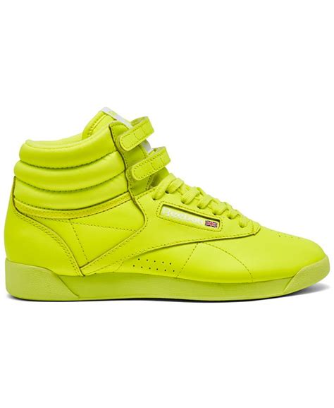 Reebok Womens Freestyle High Top Casual Sneakers From Finish Line Macys