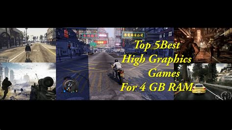 Top 5 Best High Graphic Games For 4gb Ram Pcs Games King Youtube