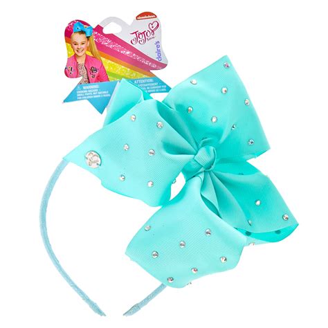 Jojo Siwa Mint Rhinestone Bow Headband Claires Us