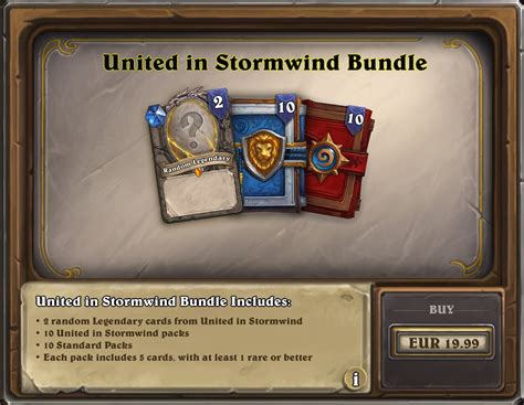 Shop Update Stormwind Bundle 20x Pack 2x Legendary And Golden
