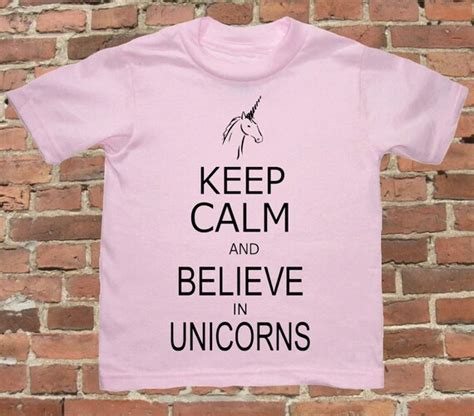 Items Similar To Keep Calm And Believe In Unicorns Carry On Parody Kids