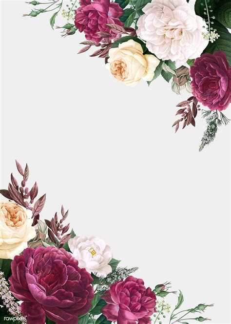 Floral Wedding Invitation Mockup Illustration Premium Image By