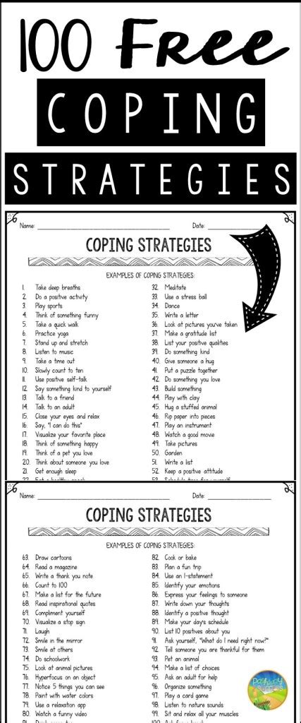 100 Coping Strategies For Anger Anxiety And More The Pathway 2 Success