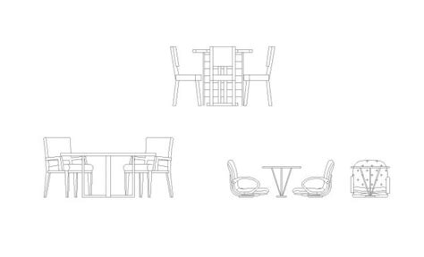 Dining Table Elevation 06 Dwg Thousands Of Free Cad Blocks