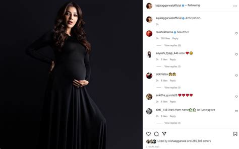 Mom To Be Kajal Aggarwal Looks Elegant In Her Maternity Photoshoot