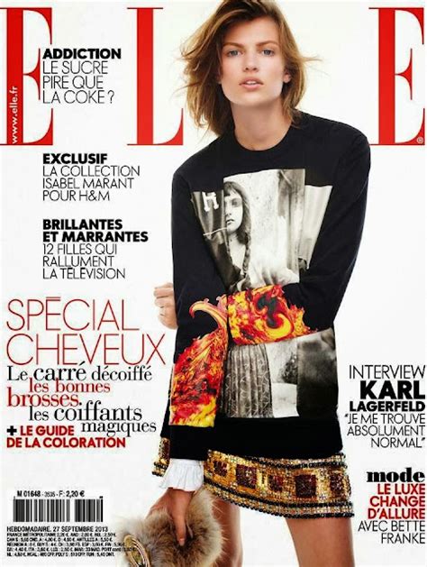 Bette Franke Elle France Magazine September 2013 Magazine Photoshoot Actress Models