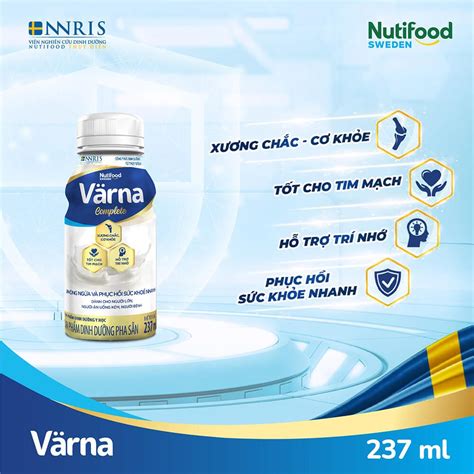 Sữa Bột Pha Sẵn Cho Người Tiểu đường Nutifood Varna Complete Lốc 6 Chai