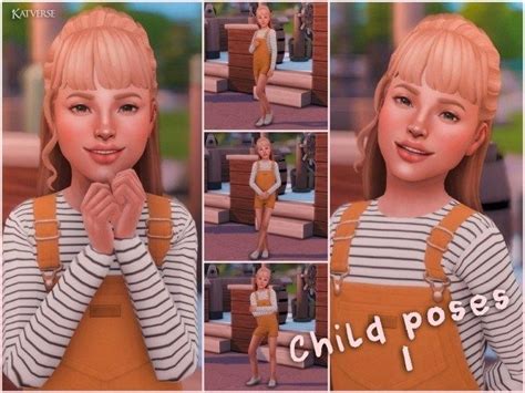 Child Pose Pack 01 At Katverse The Sims 4 Catalog Sims 4 Children