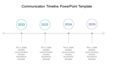 Communication Timeline Powerpoint Template Pptuniverse