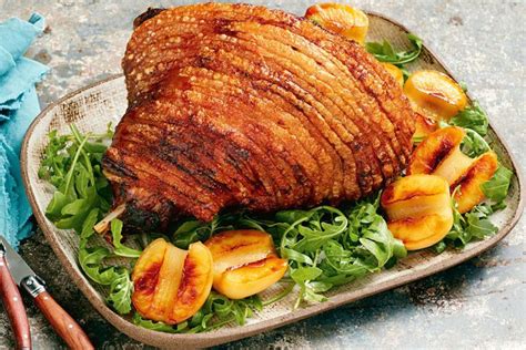 Crispy Roast Pork With Mulled Apples