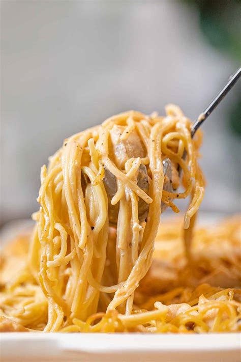 Stir into the first mixture until moistened. Easy Baked Chicken Spaghetti Recipe - Dinner, then Dessert