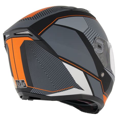 Icon airflite el centro blue orange motorcycle motorbike helmet free gold visor. Stealth F117 Neon Orange Motorcycle Helmet HD117 Motorbike ...