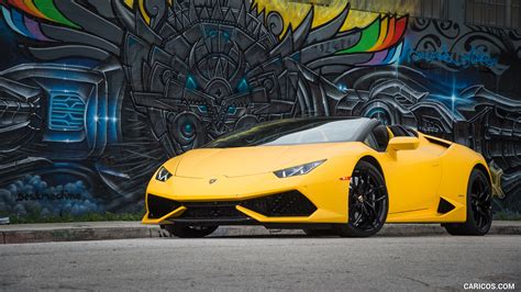 2016 Lamborghini Huracán Lp 610 4 Spyder Yellow In Miami Front Hd