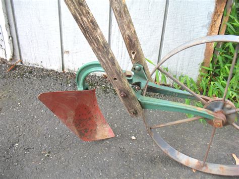 Antique Planet Jr Push Hoe Or Plow Cultivator Agriculture Tool From