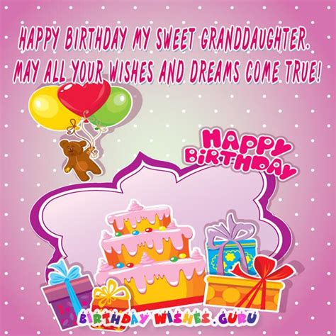Feel free to share these wishes with other guest parties or with your family members as well! Happy Birthday Wishes For Granddaughter By Birthday Wishes ...
