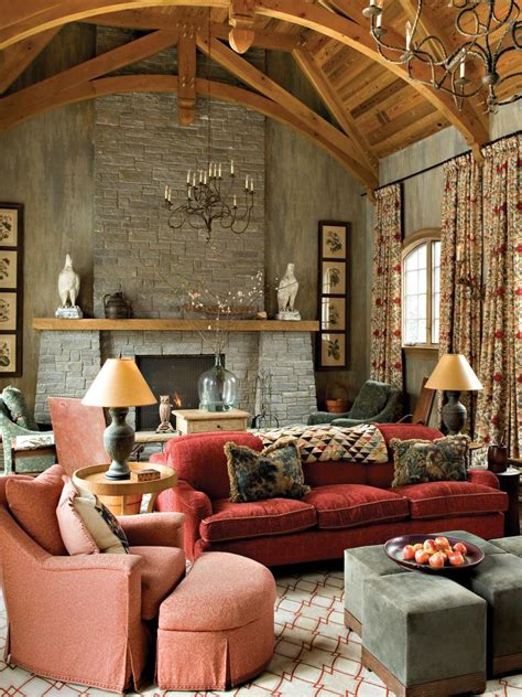 Old World Living Room With Cozy Charm Hgtv