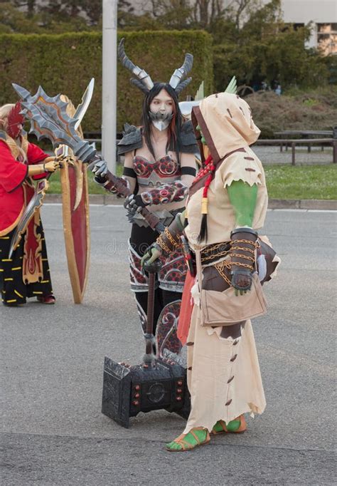 Cosplayers Dressed As Characters From Game World Of Warcraft Editorial