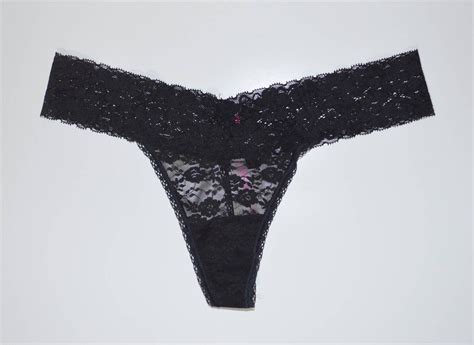Victorias Secret Pink All Over Lace Thong Panty Ebay