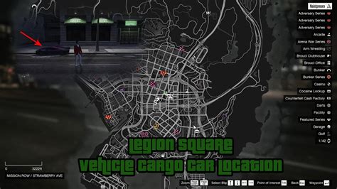 Gta V Tutorial Legion Square Vehicle Cargo Car Location Youtube