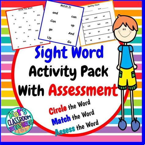 Fry Sight Word Assessment Word Activities Sight Words Words