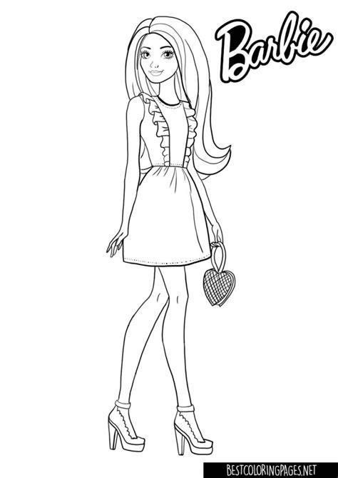 Barbie Coloring Pages Free Printable Coloring Pages