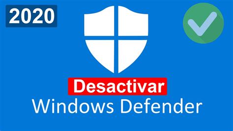 Desactivar El Antivirus Windows Defender En Windows Youtube