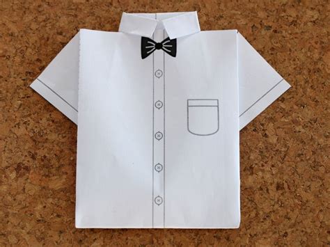 Paper Origami Shirts Diy Paper Craft From Printer Paper Print It