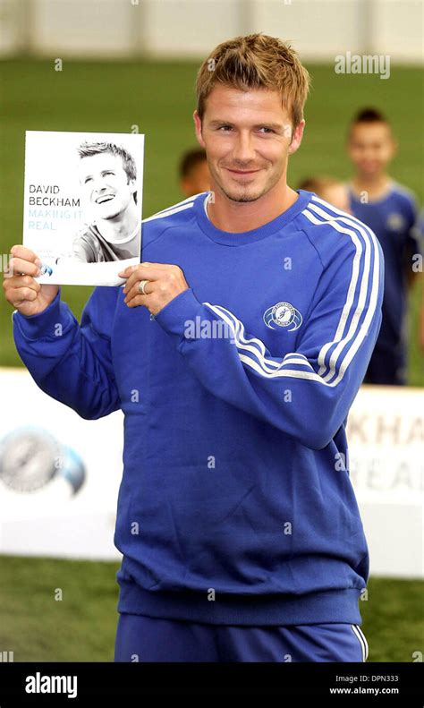 David Beckham At The Launch Of His Soccer Skills Book Hi Res Stock