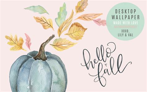 Septembers Hello Fall Free Desktop Wallpaper Download Lily And Val