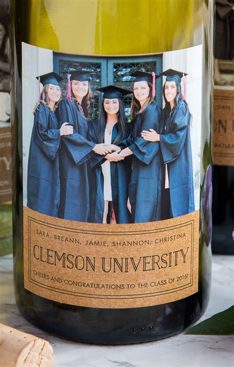 Graduation Wine Bottle Click Here To Order These Awesome Labels With Your Picture Persona