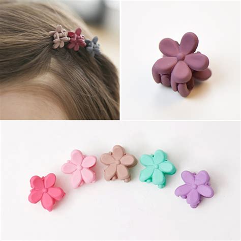 10 x mixed mini small plastic flower hair clips hairpin claws clamps beauty ebay