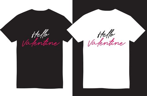 valentine day t shirt design hello valentine 6234304 vector art at vecteezy