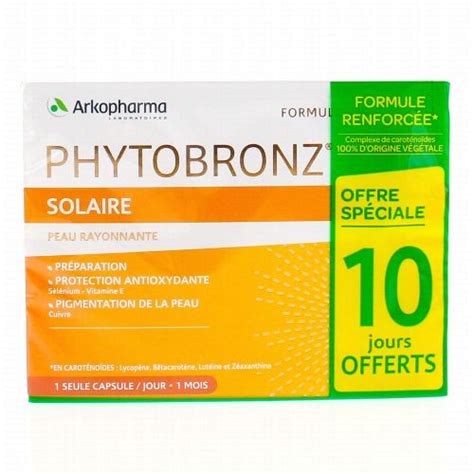 Arkopharma Phytobronz Capsules Préparation Solaire Tout Type Peau 2