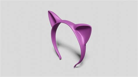 Headband Cat Ears 3d Model 3d Printable Cgtrader