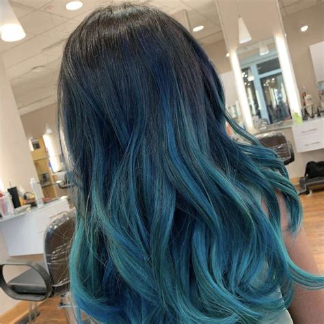 Aqua Hair Color On Tips Theodora Vann