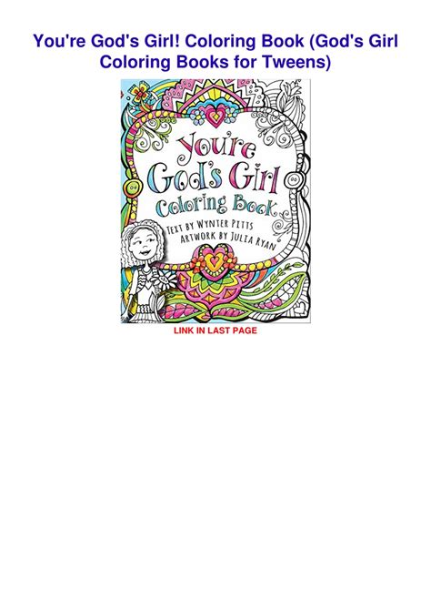 Ppt Pdf Youre Gods Girl Coloring Book Gods Girl Coloring Books