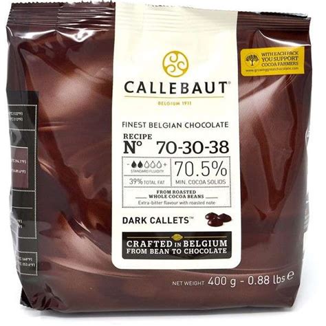 Cobertura De Chocolate Negro Callebaut 705 400 G El Amasadero