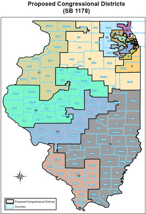 712813 Size Of New Illinois Congressional Districts Where The