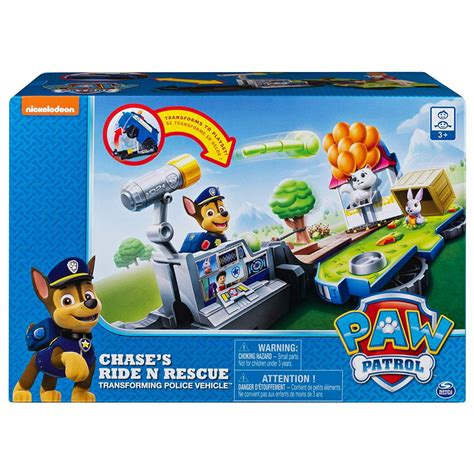 Paw Patrol 6052626 Chases Ride ‘n Rescue Transforming 2 In 1 Playset