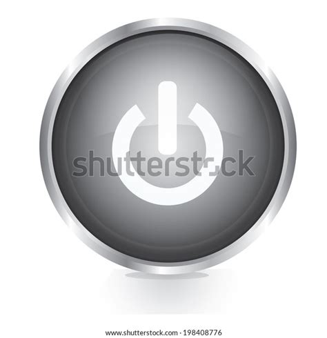 Power Button Stock Vector Royalty Free 198408776 Shutterstock
