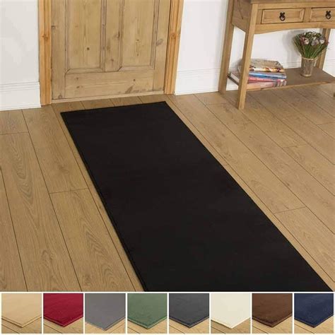 Plain Hallway Carpet Runner Any Length Between 150cm 600cm Beige