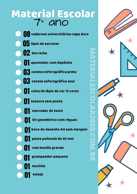 Lista De Material Escolar