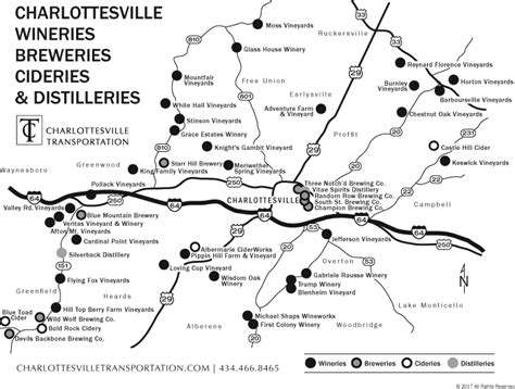 Wine And Brewery Destinations Charlottesville Transportation