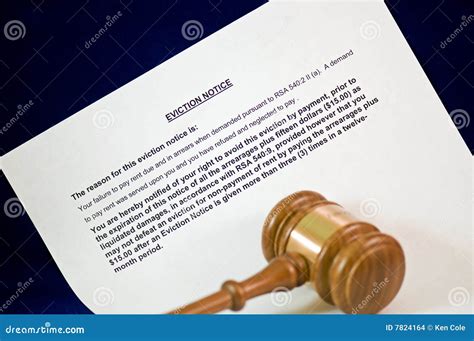 Eviction Notice And Gavel Stock Photography 7824164