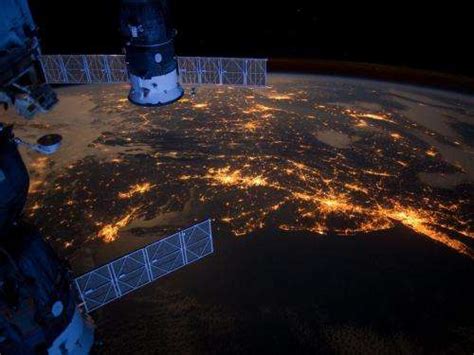 Space Image Eastern Seaboard At Night